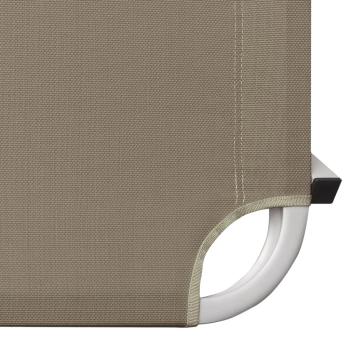 Sonnenliege Aluminium und Textilene Taupe