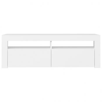 TV-Schrank mit LED-Leuchten Weiß 120x35x40 cm