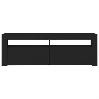 TV-Schrank mit LED-Leuchten Schwarz 120x35x40 cm