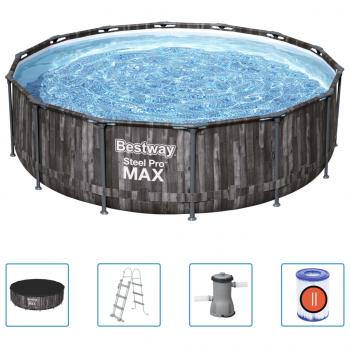 ARDEBO.de - Bestway Steel Pro MAX Swimmingpool-Set Rund 427x107 cm