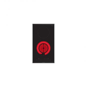 ARDEBO.de Bosch PKF375FP2E Domino-Kochfeld, 30cm breit, DirectSelect, ReStart, 17 Stufen, schwarz