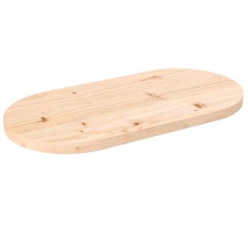 ARDEBO.de - Tischplatte 60x30x2,5 cm Massivholz Kiefer Oval