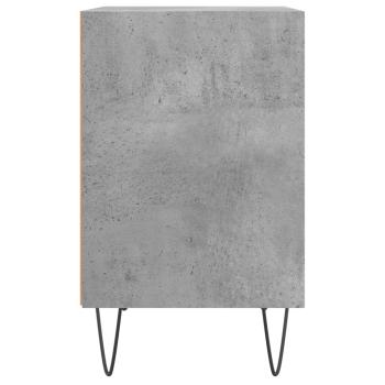 Nachttische 2 Stk. Betongrau 40x30x50 cm Holzwerkstoff