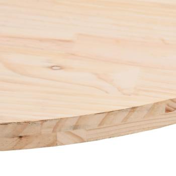 Tischplatte 70x35x2,5 cm Massivholz Kiefer Oval