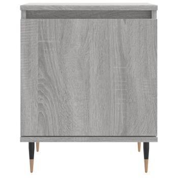 ARDEBO.de - Nachttisch Grau Sonoma 40x30x50 cm Holzwerkstoff