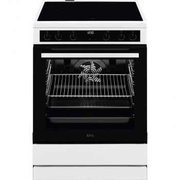 ARDEBO.de AEG CCB6441ABW EEK A Standherd mit Glaskeramikkochfeld, 60 cm breit, 73 L, Geschirrwagen, Dörren-Funktion, Feuchte Umluft, weiß (940002957)
