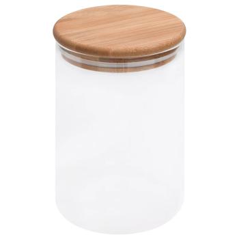 Vorratsgläser mit Bambusdeckel 4 Stk. 800 ml 