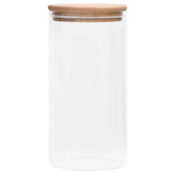 Vorratsgläser mit Bambusdeckel 4 Stk. 1200 ml 