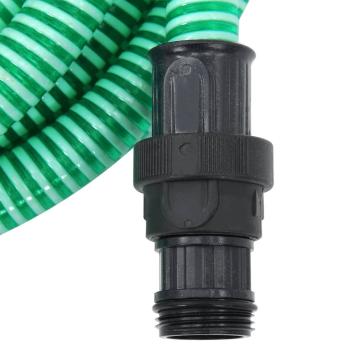 Saugschlauch mit PVC-Anschlüssen Grün 1" 4 m PVC