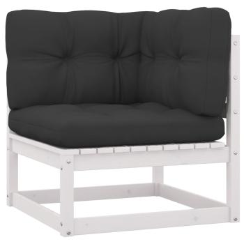 9-tlg. Garten-Lounge-Set mit Kissen Kiefer Massivholz