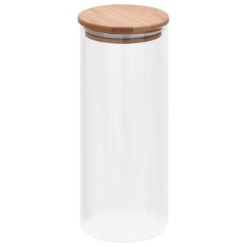 Vorratsgläser mit Bambusdeckel 6 Stk. 1000 ml 