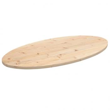 ARDEBO.de - Tischplatte 90x45x2,5 cm Massivholz Kiefer Oval