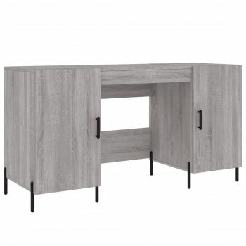 Schreibtisch Grau Sonoma 140x50x75 cm Holzwerkstoff