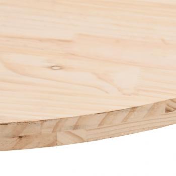 Tischplatte 90x45x2,5 cm Massivholz Kiefer Oval
