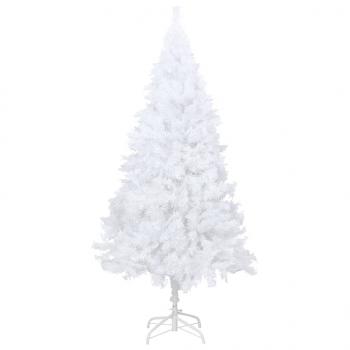 Künstlicher Weihnachtsbaum mit Dicken Zweigen Weiß 120 cm PVC