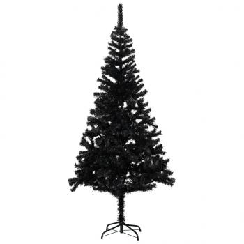 ARDEBO.de - Künstlicher Weihnachtsbaum mit Ständer Schwarz 240 cm PVC