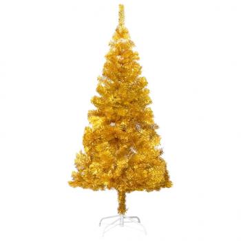 ARDEBO.de - Künstlicher Weihnachtsbaum mit Ständer Gold 120 cm PET
