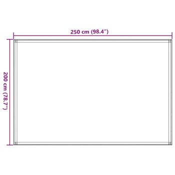 Zeltteppich 250x200 cm Schwarz