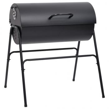 Grill mit 2 Grillrosten Schwarz 80x95x90 cm Stahl 