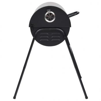 Grill mit 2 Grillrosten Schwarz 80x95x90 cm Stahl 