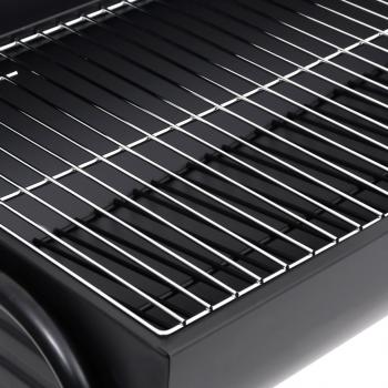 Grill mit 2 Grillrosten Schwarz 80x95x90 cm Stahl 