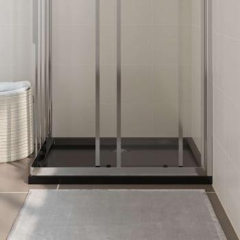 Duschtasse ABS Rechteckig Schwarz 70x90 cm