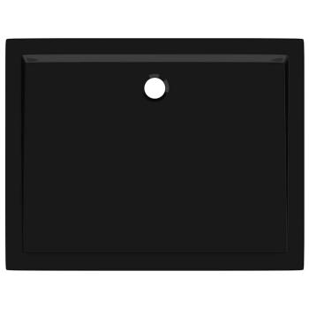 Duschtasse ABS Rechteckig Schwarz 80x100 cm