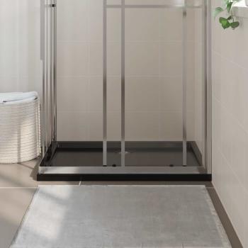 Duschtasse ABS Rechteckig Schwarz 70x100 cm