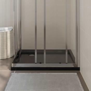 Duschtasse ABS Quadratisch Schwarz 80x80 cm 