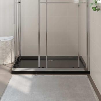 Duschtasse ABS Rechteckig Schwarz 80x110 cm