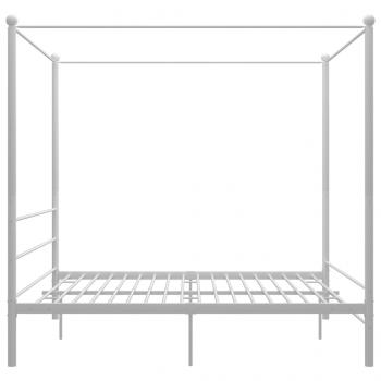 Himmelbett Weiß Metall 200x200 cm 