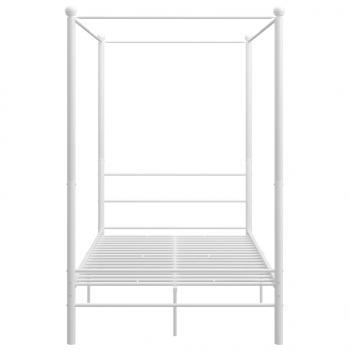 Himmelbett Weiß Metall 120x200 cm 