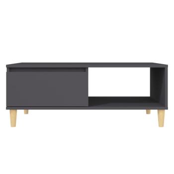 Couchtisch Grau 90x60x35 cm Holzwerkstoff