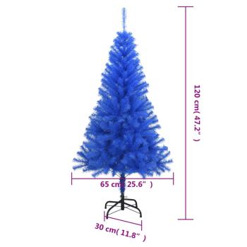 ARDEBO.de - Künstlicher Weihnachtsbaum mit Ständer Blau 120 cm PVC