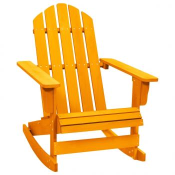 ARDEBO.de - Adirondack-Schaukelstuhl Massivholz Tanne Orange