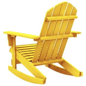 Adirondack-Schaukelstuhl Massivholz Tanne Gelb
