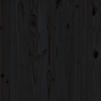 Garten-Mittelsofa Schwarz Massivholz Kiefer