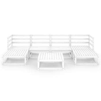 7-tlg. Garten-Lounge-Set Massivholz Kiefer