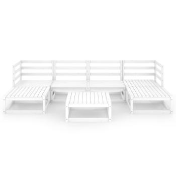 7-tlg. Garten-Lounge-Set Massivholz Kiefer