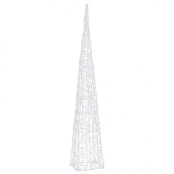 LED-Leuchtkegel Acryl Deko Kaltweiß 120 cm