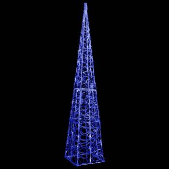 LED-Leuchtkegel Acryl Deko Blau 120 cm 
