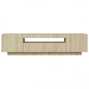 TV-Schrank mit LED-Leuchten Sonoma-Eiche 160x35x40 cm