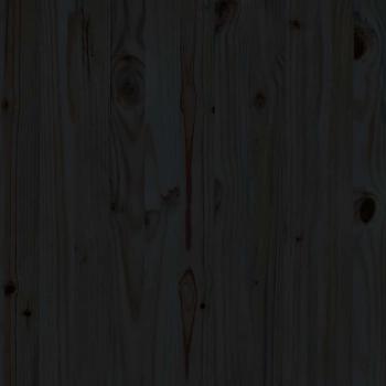 3-tlg. Garten-Lounge-Set Schwarz Massivholz Kiefer