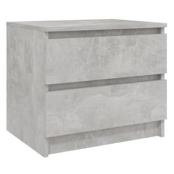 Nachttische 2 Stk. Betongrau 50x39x43,5 cm Holzwerkstoff