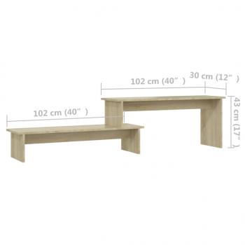 TV-Schrank Sonoma-Eiche 180x30x43 cm Holzwerkstoff