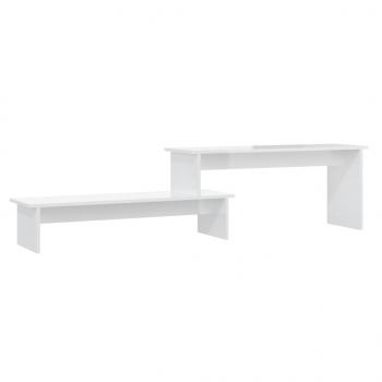 ARDEBO.de - TV-Schrank Hochglanz-Weiß 180x30x43 cm Holzwerkstoff