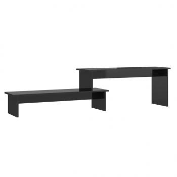 ARDEBO.de - TV-Schrank Hochglanz-Schwarz 180x30x43 cm Holzwerkstoff