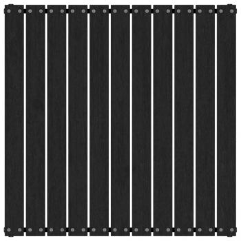 Gartenhocker 70x70x30 cm Schwarz Massivholz Kiefer
