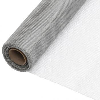 ARDEBO.de - Fliegengitter Edelstahl 80x1000 cm Silbern
