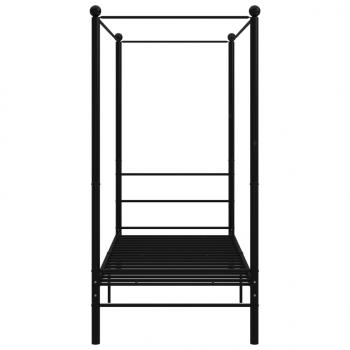 Himmelbett Schwarz Metall 90x200 cm